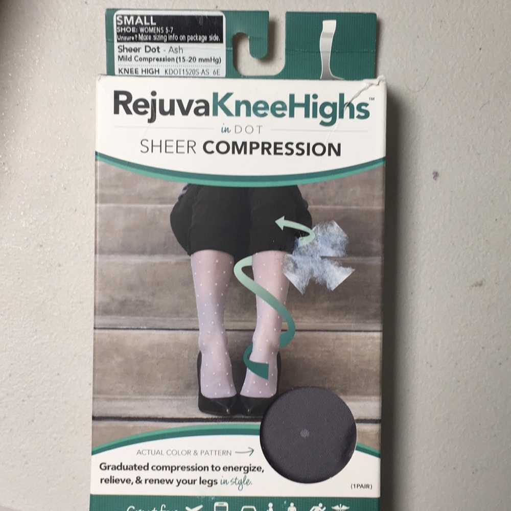 Rejuvenate knee highs sheer compression